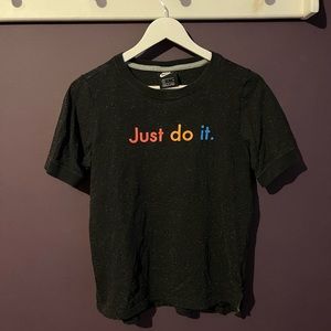 Nike flecked just do it shirt